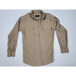 Drifire CAT2 Flame Resistant Utility Shirt Mens MD-T Medium Tall Brown Khaki‎